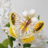 /7006-B Vasetto fiori gde BIANCO c/farfalla
