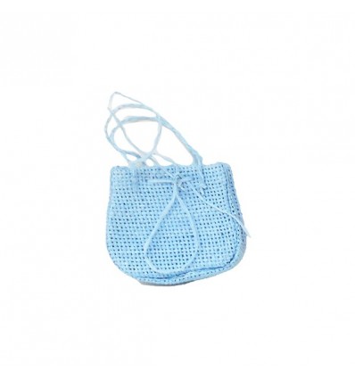 /SB5-C Borsetta raffia CIELO