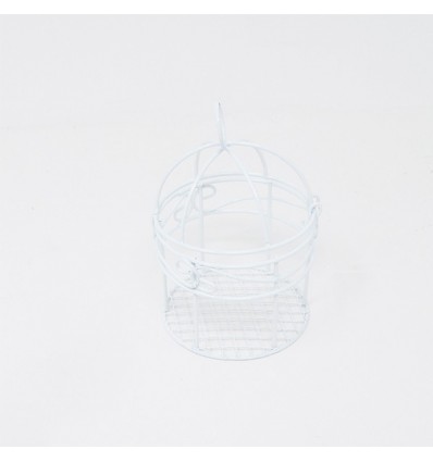 /L14124-WHT Gabbietta metallo 6x6x9,5 BIANCO