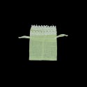 /3524-V Sacch.pcc 8x11 cotone c/pizzo VERDE