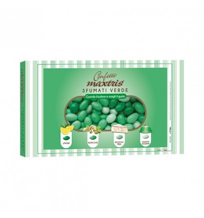 MAXSFUV Confetti SFUMATI VERDE ciocomandorla maxtris