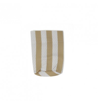 /J4121P Sacch. bs ovale h14 righe PANNA menton