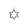 /JB05 Ciondolo STELLA 3x3 strass/arg.