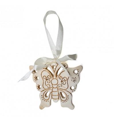 /1029314 Appendino FARFALLA cm 6 AVORIO