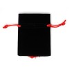 1067336 Sacch.velluto gde NERO 10x13 c/appl.tocco LAUREA