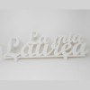 /11301451 Scritta corsivo LA MIA LAUREA cm63x20h legno BIANCO