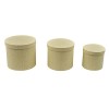 1325001 Tris scatole CILINDRO avorio (16x15+20x18+23x20)