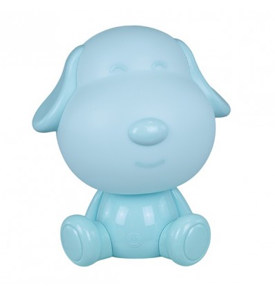 /1420007 Lampada Cagnolino h25,5 CELESTE