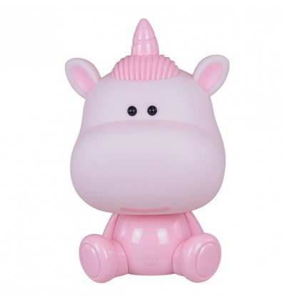 1420011 Lampada Unicorno h30,5 ROSA