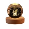 10181202 Globo PRINCIPE led picc. h8,5 vetro base legno c/scat.regalo