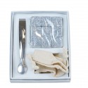 1416006 Set 9 cubetti pietra con pinza in gift box