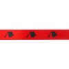 /LAUR-4200/09 Dpp raso mm25x25mt ROSSO c/tocco nero