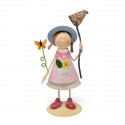 /SGA 104 Ragazzina c/farfalla h15 metallo col. c/scat. pvc
