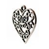 /CK6039 Pendente cuore trafor. 2x2 metallo