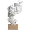 TB 1780a Statua Amanti fiori h27,5 bianca GIFT BOX
