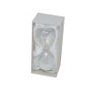 /TB 1681 Clessidra h16 vetro MADREP. sabbia bianca GIFT BOX