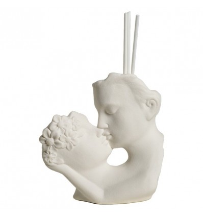 /TB 1702a Profumatore Amanti 2 crm h11,5 c/fial.e baston. GIFT BOX