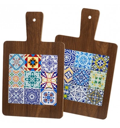 /TB 1719 Sottopentola 19x32 2sogg. legno scuro