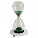 /TB 1791b Clessidra calamita h13 sabbia VERDE base bianca