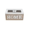 /QLUX17912 Scatola rett.17x9,5x8 legno BEIGE c/fiocco