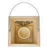 /QLUX18158 Lanterna lgn 17x17x21h cuore c/albero vita