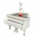 /QLUX20181 Pianoforte carillon maxi 23x25x14h c/ballerina BIANCO