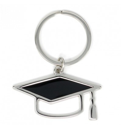 /TKSP/NERO Portachiavi tocco smalto NERO acc.