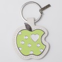 /TKSP/416 Portachiavi ecopelle bianco h9 MELA verde