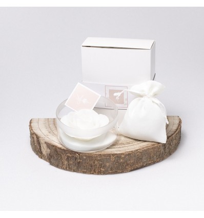 /MAP 85 Portacandela med vtr d.9 c/cand. rosa ast+sacch.