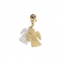 /CHSP/388 Ciondolo doppio ANGELO bianco/ORO