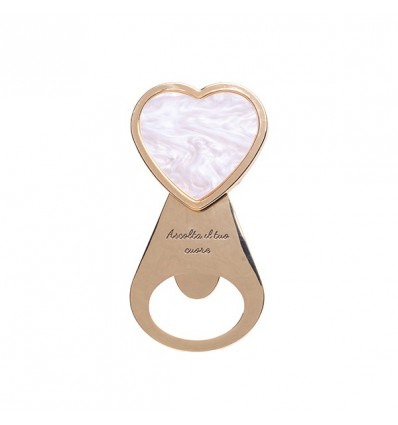 /TPP/575 Apribott. CUORE bianco/oro NO SCATOLA