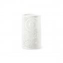 /48469 Vaso vtr ovale h25 c/fiori in rilievo