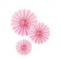 /28737 Set 3sfere petali ROSA da append. d30/40/50