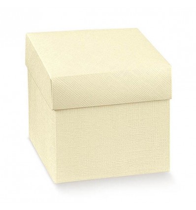 14133C Astuccio cm18x18x40 f.do+cop. SETA AVORIO