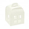 /15051C Scatola lanterna 12x12x16 c/trasp. tela bianco