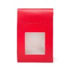 38021C Bustina c/finestra 9x4,5x13 LINO ROSSO
