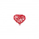 /B272M-08 Conf. 12pz cuore intreccio metall. 3x2,5 ROSSO