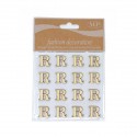 /T067-R Conf. 16pz lettera R adesiva legno