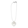 /TUA1 Collana cuore+rosa BIANCO c/plex pizzo BIANCO+scat
