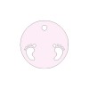 FFTAG0060 Tag t.do d.4,5 piedini traf. ROSA (conf.240pz)