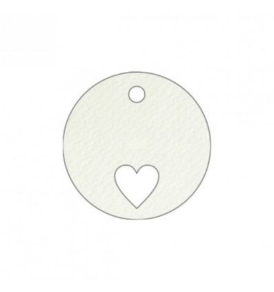 FFTAG0061 Tag t.do d.4,5 modigliani cuore AVORIO(conf.240pz)