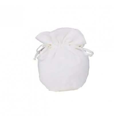 /K4003-P Sacchetto puffo d6,5x11 tipo cotone PANNA