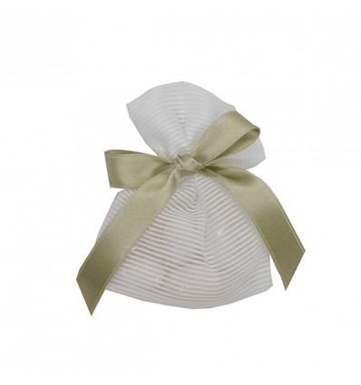 IN25353 Sacchetto piatto 9,5x12 Atene rigato PANNA