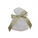 IN25353 Sacchetto piatto 9,5x12 Atene rigato PANNA
