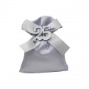 CK9079-ARG Sacchetto 10x13 raso c/appl.25 ARGENTO