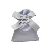 CK9079-ARG Sacchetto 10x13 raso c/appl.25 ARGENTO