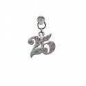 CK8536 Pendente cm2,5x2h 25' ARGENTO c/strass