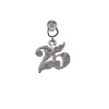 CK8536 Pendente cm2,5x2h 25' ARGENTO c/strass