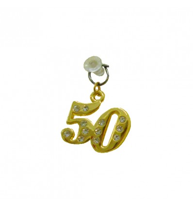 CK8537 Pendente cm2,5x2h 50' ORO c/strass