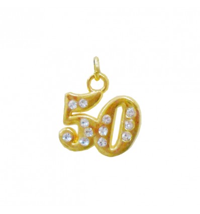 CK8547 Pendente 50' picc. cm1,5 met. ORO c/strass